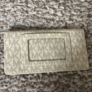 Michael Kors check booking wallet
